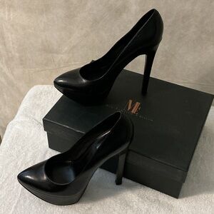 Sleek Black Platform Heels